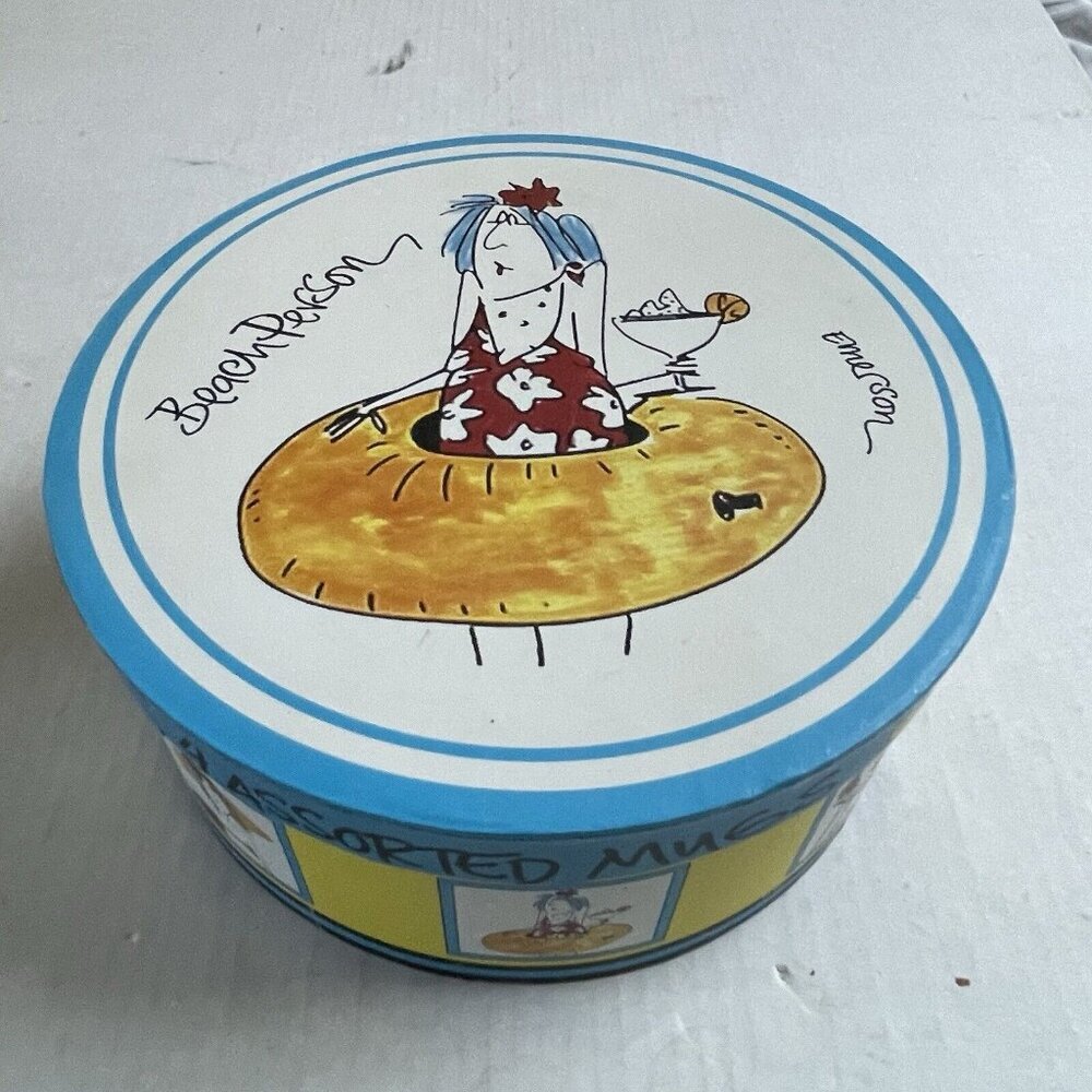 Emerson Signature Collection Beach Person 4 Assorted Mugs Boxed